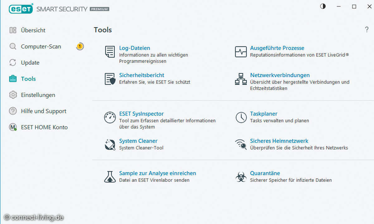 Eset Smart Security Premium im Test: Screenshot