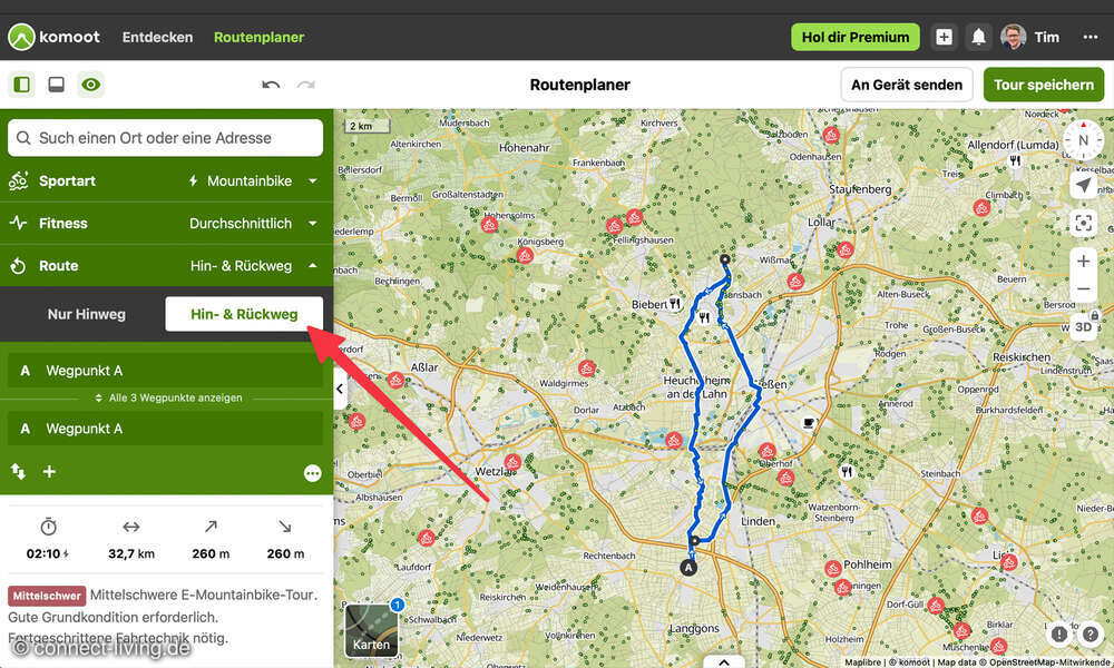 Komoot Geplante Touren Als Gemacht Markieren Fahrrad-Routenplanung mit Komoot - connect-living