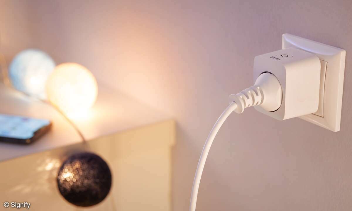 Die smarte WiZ Powermeter Steckdose macht angeschlossene Geräte intelligent und misst den Stromverbrauch.