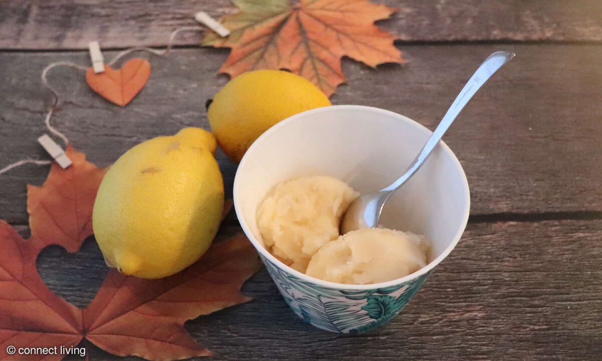 Zitronensorbet
