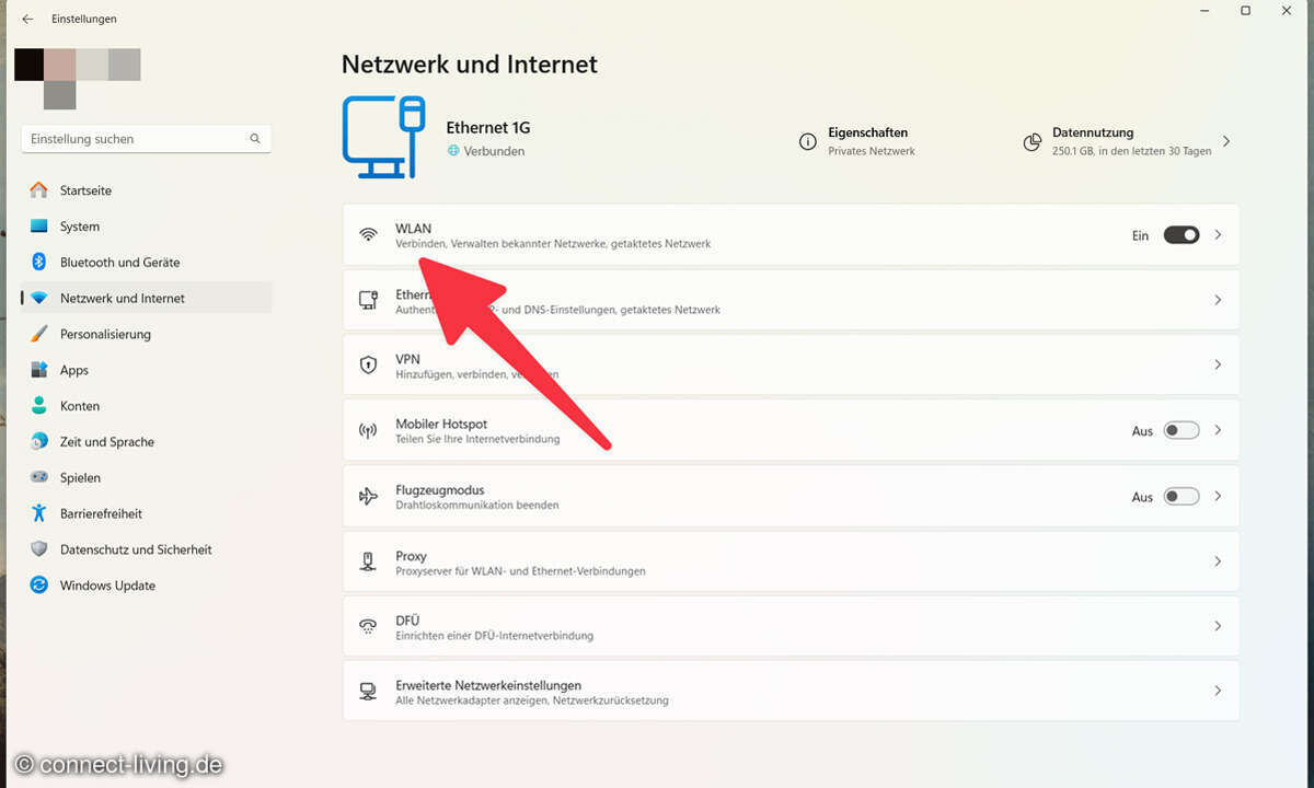 Danach gehen Sie auf