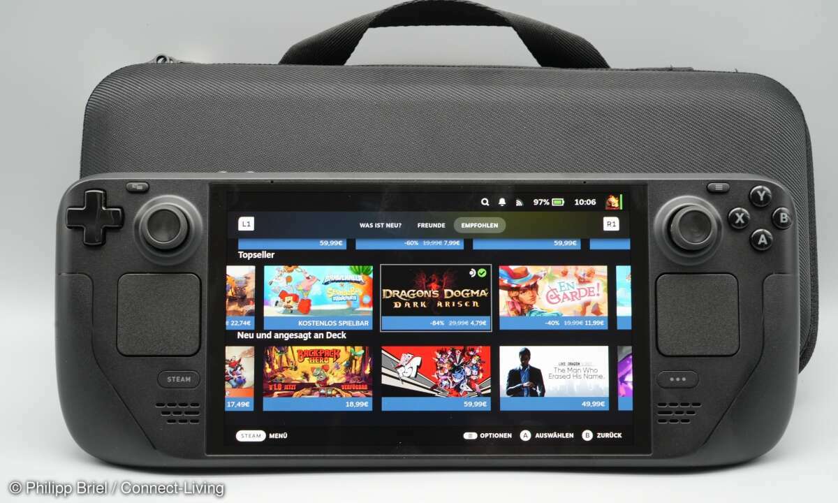 Das Steam Deck OLED begeistert im Test mit starken Verbesserungen.