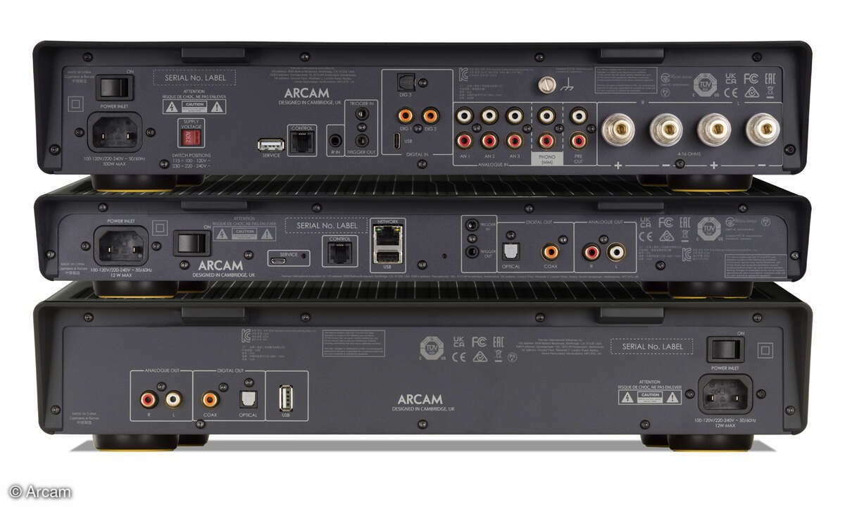 Arcam Radia A25, ST5, CD5 Rückseite