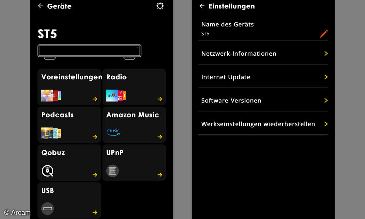 Arcam Radia ST5 App