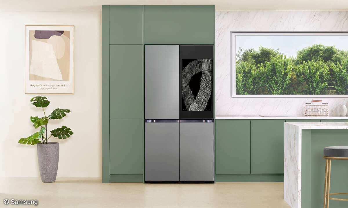 Der Bespoke 4-Door Flex Kühlschrank soll Smart Home und KI-Funktionen kombinieren.