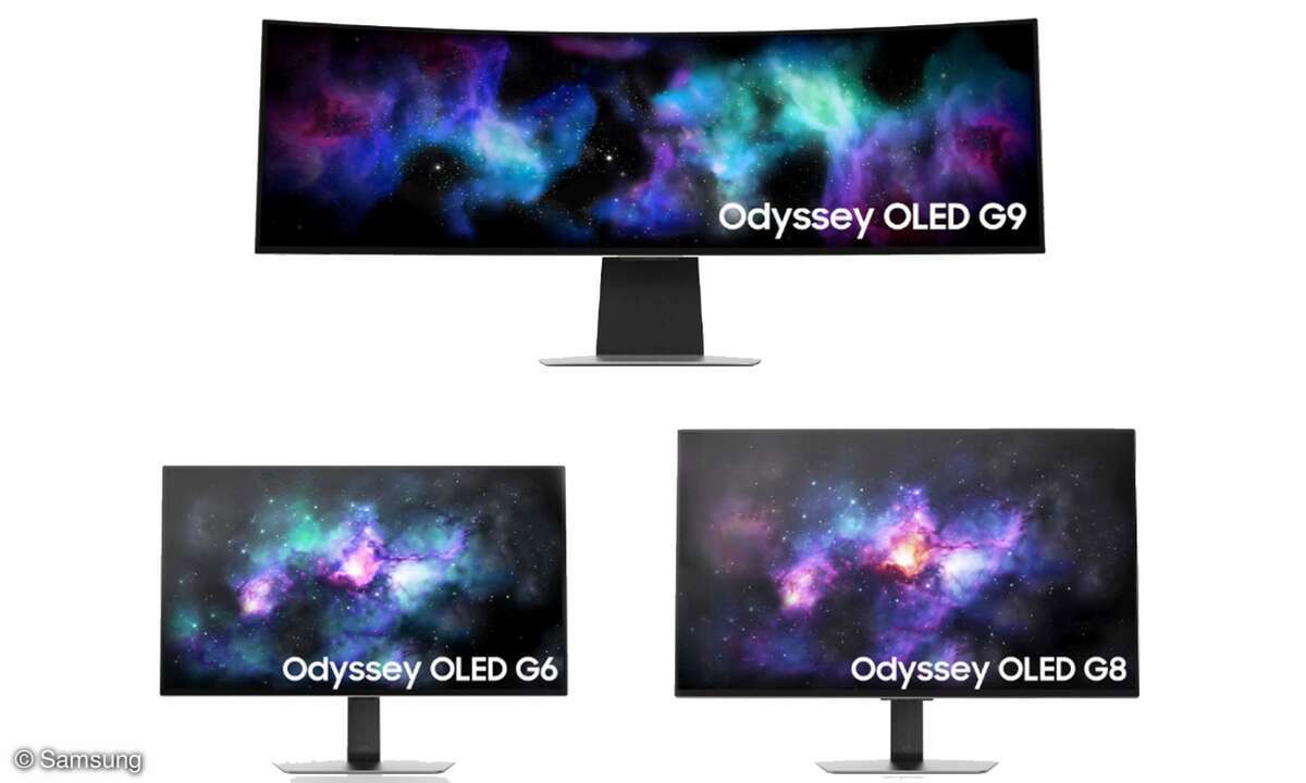 Samsung zeigt neben KI-gestützten Saugrobotern auch neue Gaming-Monitore.