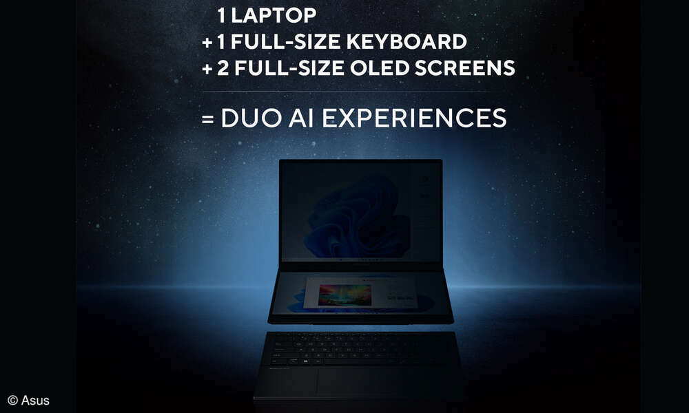 Asus ZenBook Duo: Laptop mit zwei OLED-Displays und vollwertiger ...