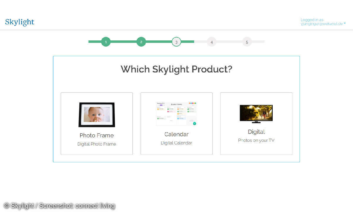 Skylight Produktauswahl