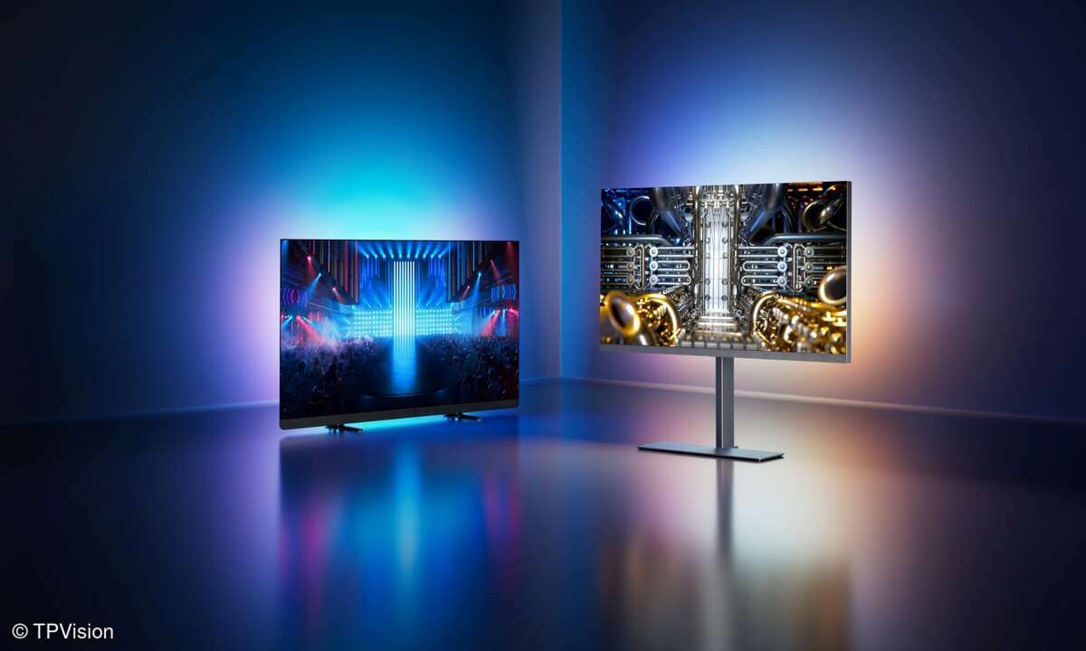 Die beiden Philips-TVs OLED 959 und 909.