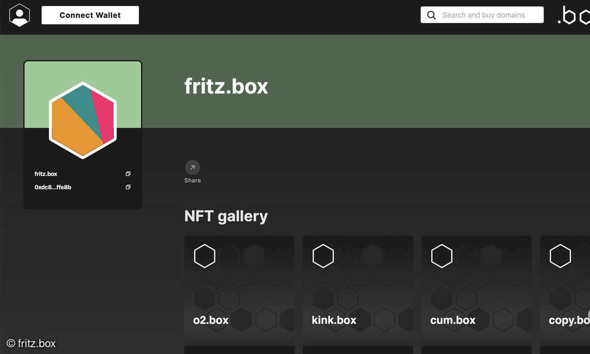 NFT-Galerie auf fritz.box