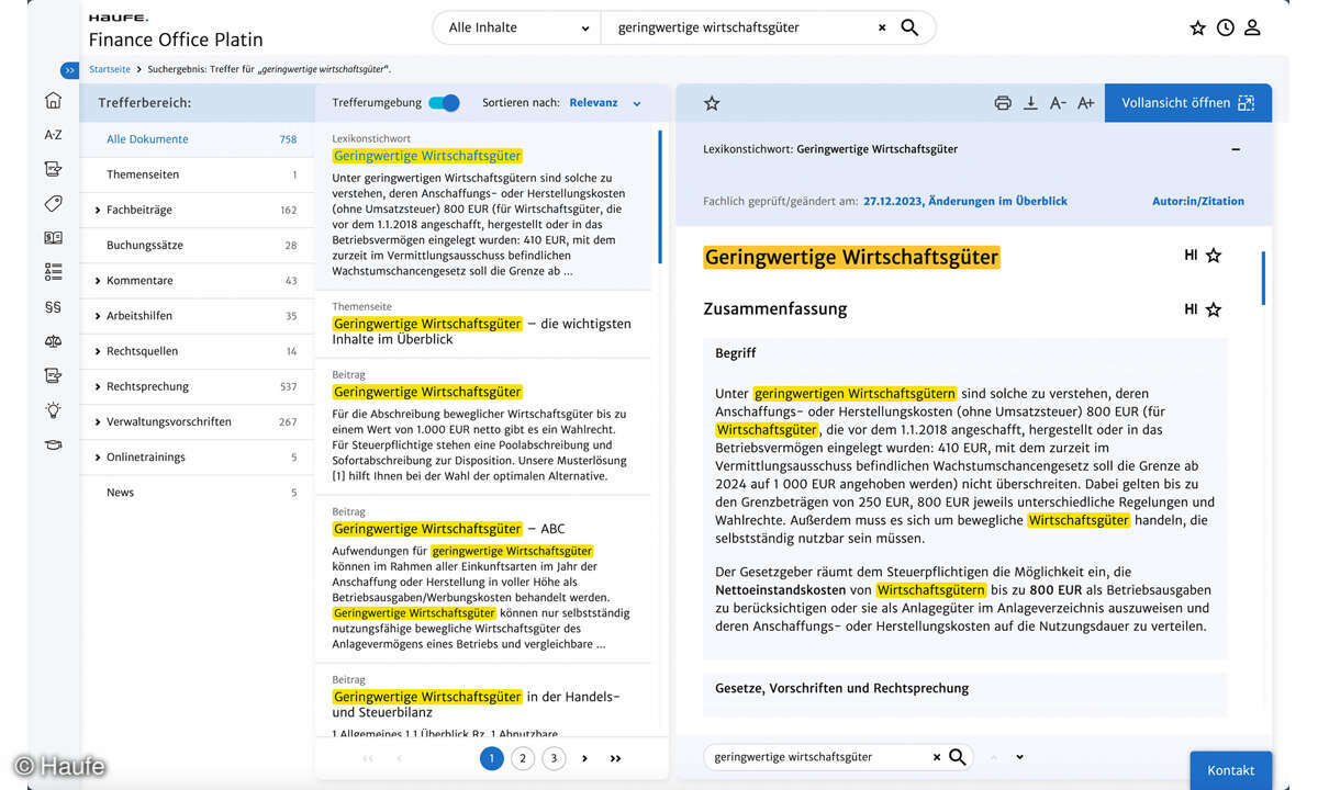 Online-Haufe-Finance-Office-Platin_Screenshot_Suche