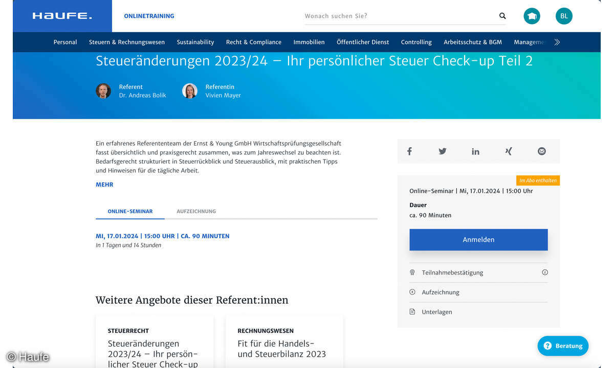 Online-Haufe-Finance-Office-Platin_Screenshot_Schulungen