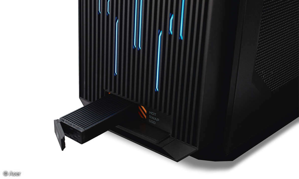 Acer Predator Orion X POX-950 im Test: Hot-Swap-SSD