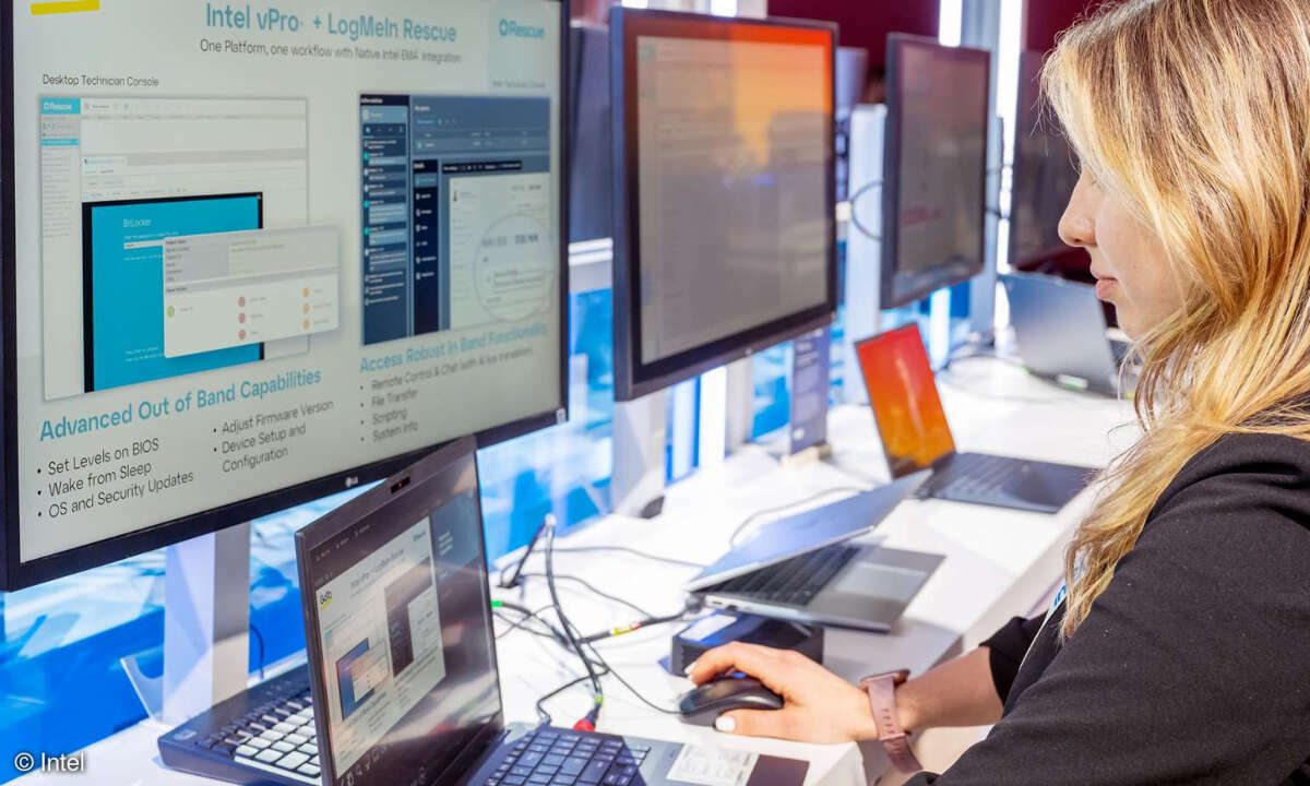Intel setzt auf der MWC 2024 vollen Fokus auf KI-PCs.