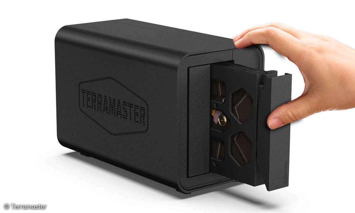 2-Bay-NAS: Terramaster F2-212 im Test - Frontlader