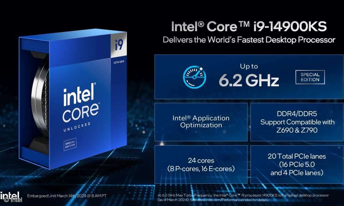 Intels neue Top-CPU taktet mit bis zu 6,2 GHz!