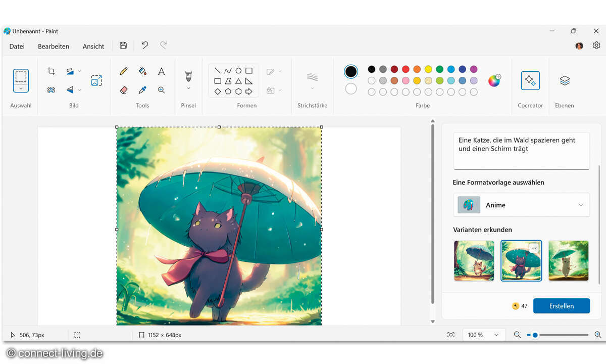 Windows Copilot: Screenshot Paint