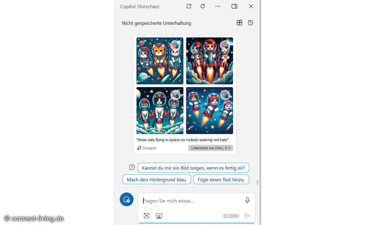 Windows Copilot: Screenshot Bildgestaltung Desktop