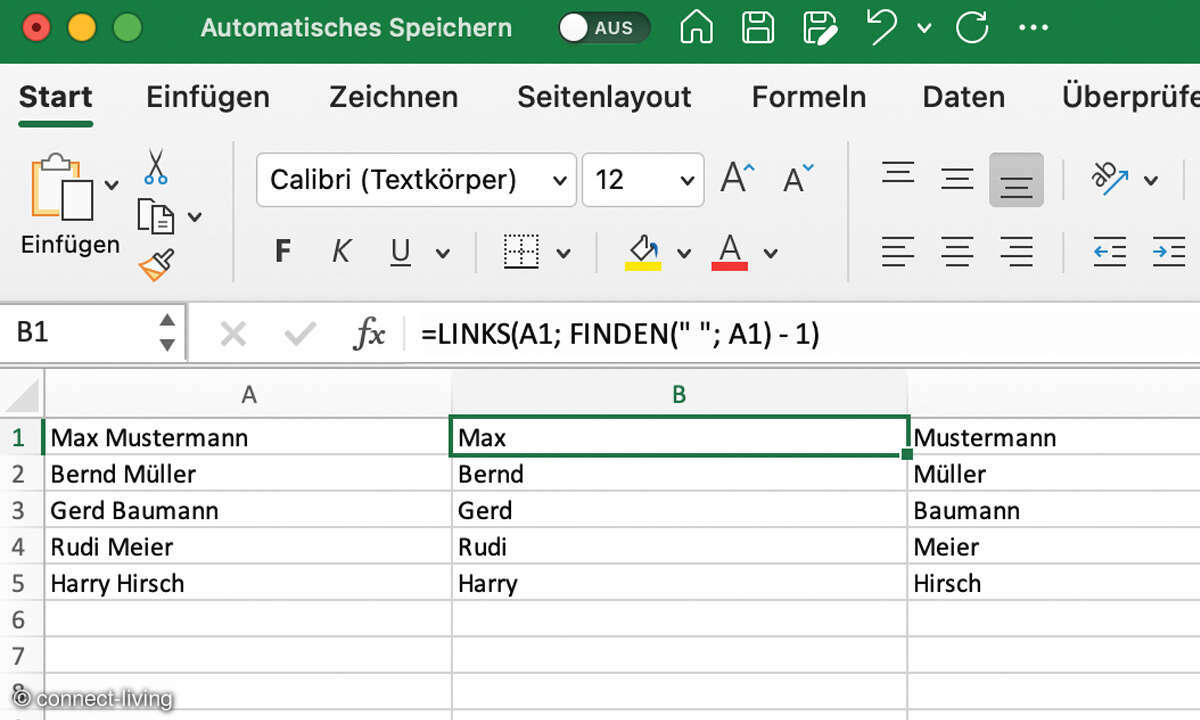 MS Excel mit ChatGPT nutzen - Screenshot Formeln Generieren