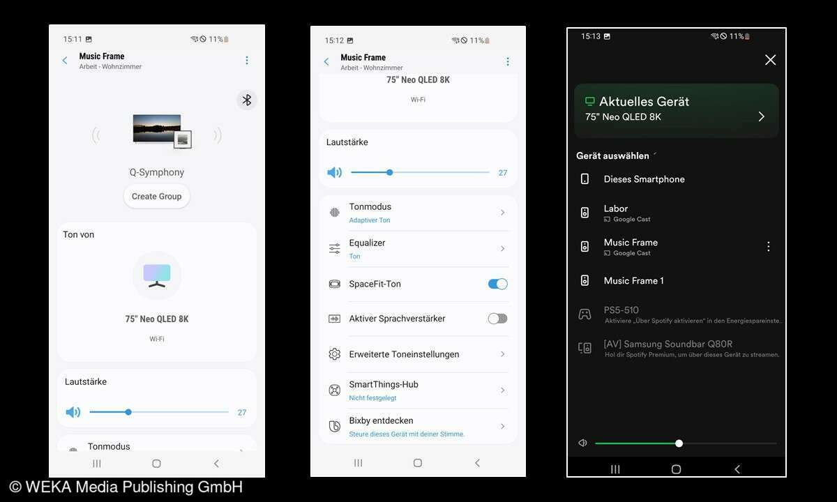 Screenshots Samsung HW-LS60D