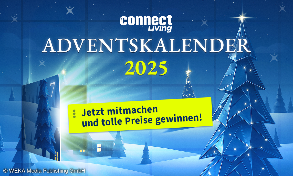 Adventskalender 2025 mit geöffnetem Türchen
