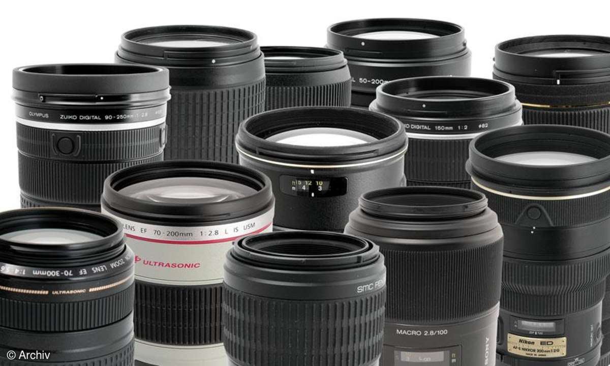 Teleojektive von Canon, Nikon, Olympus, Pentax, Sigma, Sony, Tamron, Pentax und Zeiss