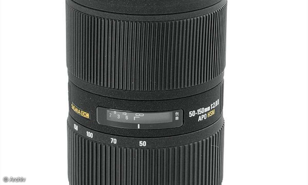 Sigma EX 2,8/50-150 mm DC APO HSM II an Canon EOS 450D