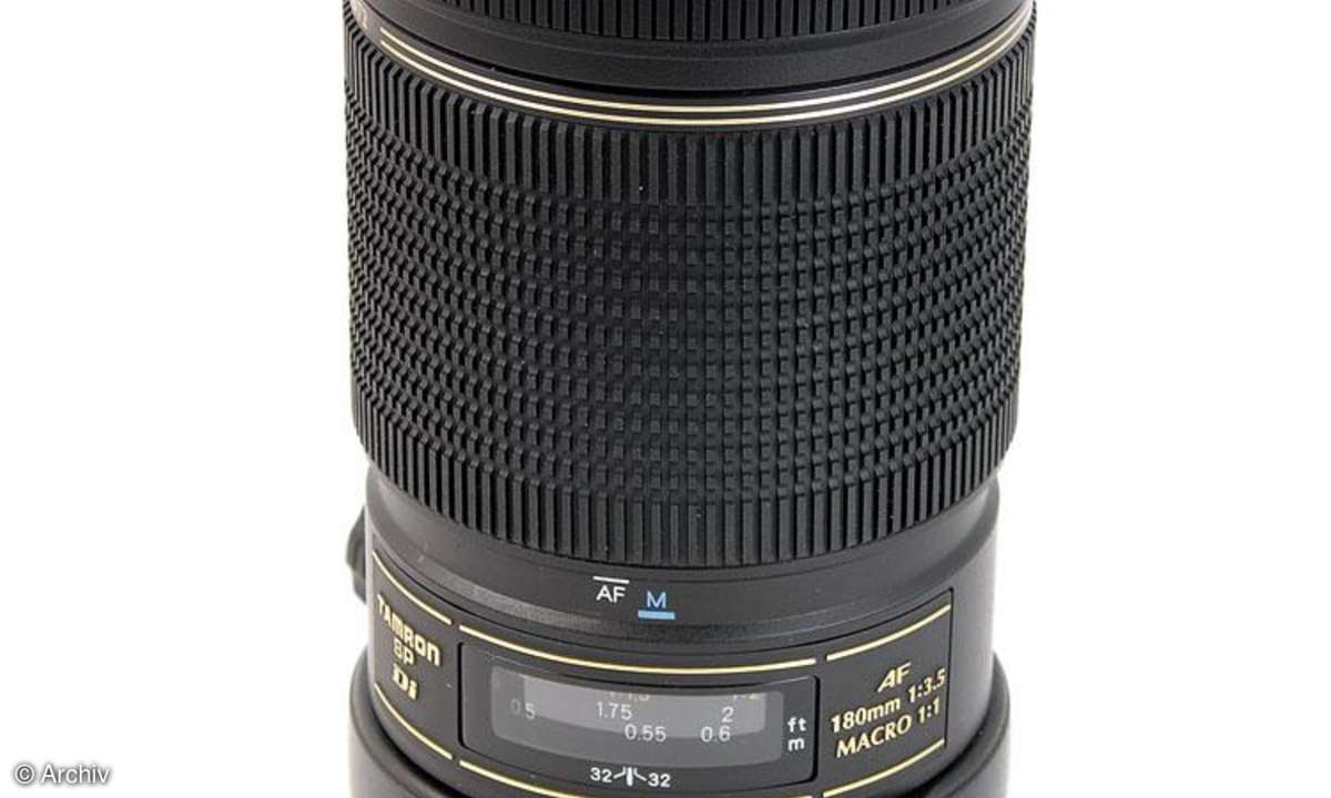 Tamron AF 3,5/180 mm SP XR Di LD IF Macro 1:1 an Canon EOS 450D