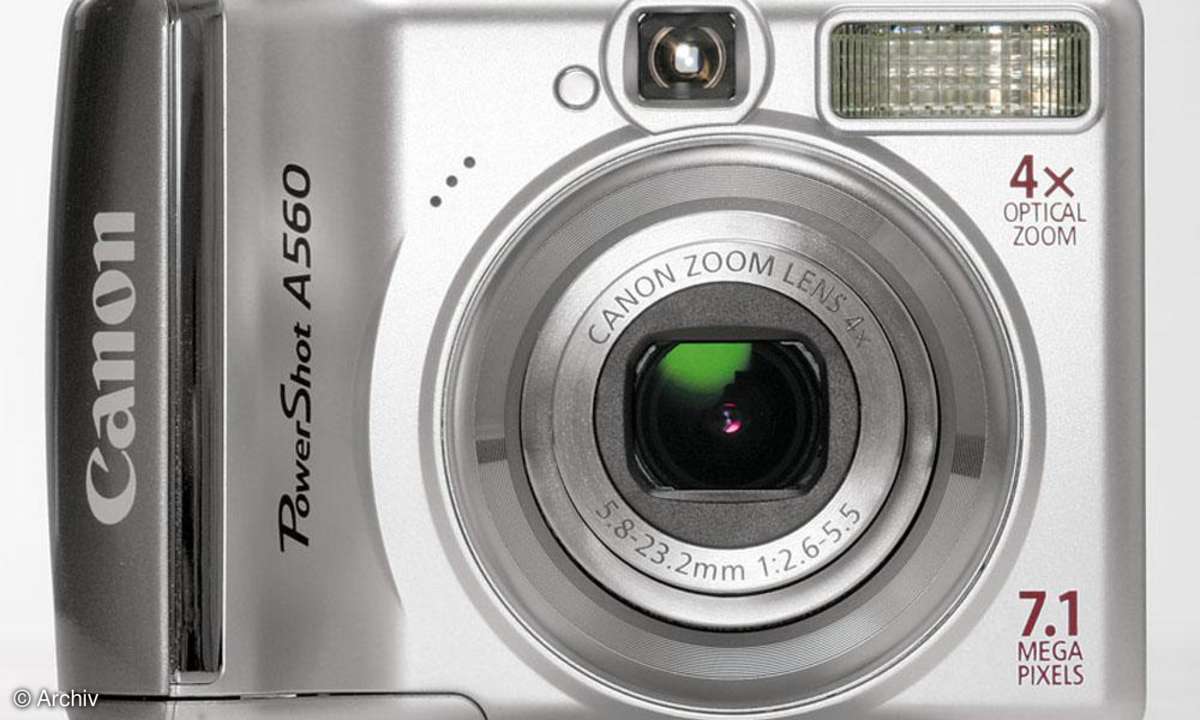 Canon Powershot A560 Vorderansicht