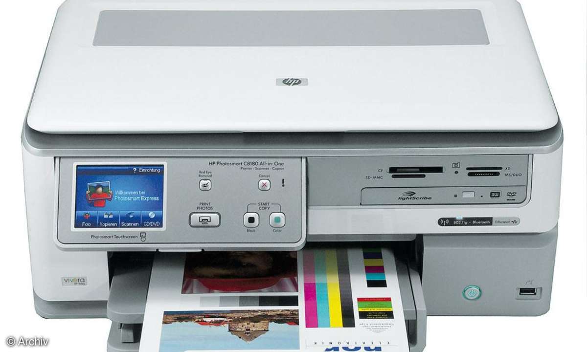 HP Photosmart C8180 Vorderseite