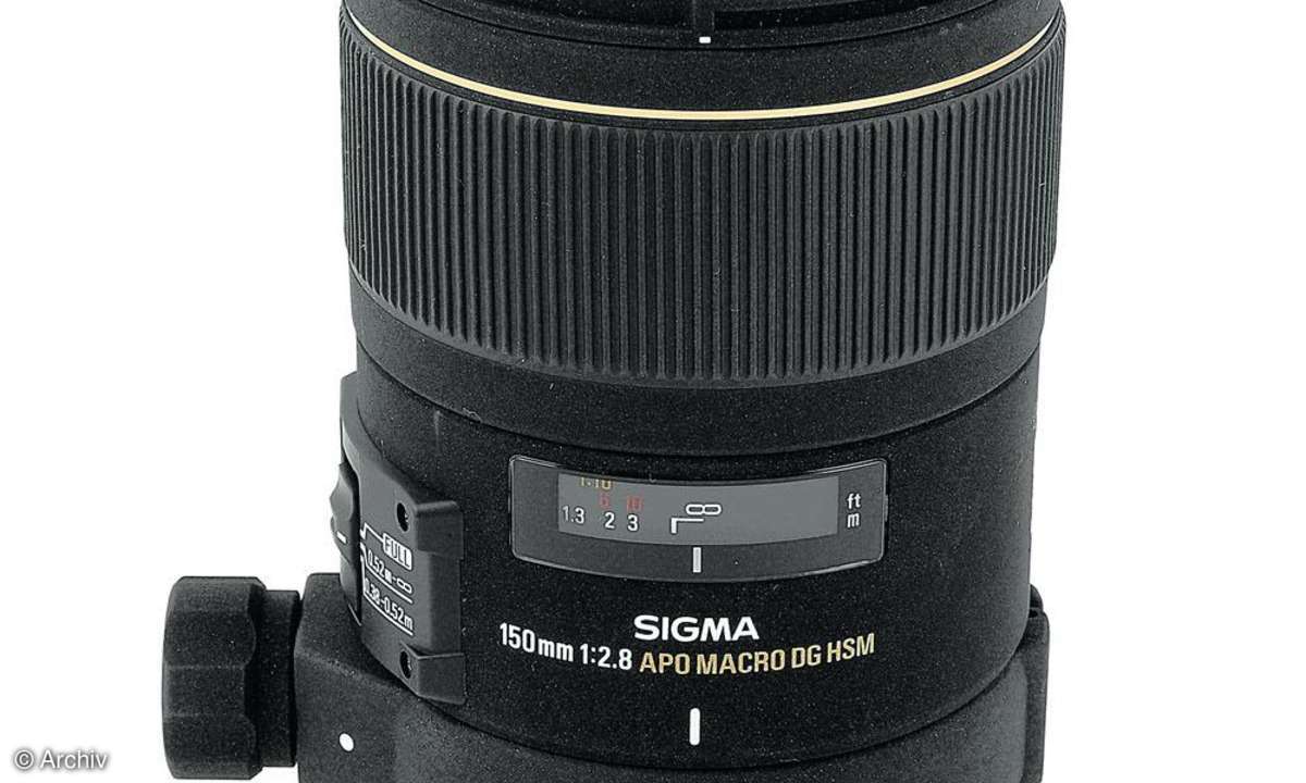 Sigma 2,8/150 Seitenansicht