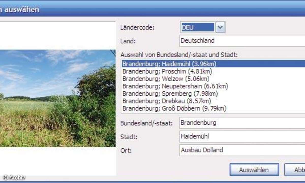 Foto-Verortung
