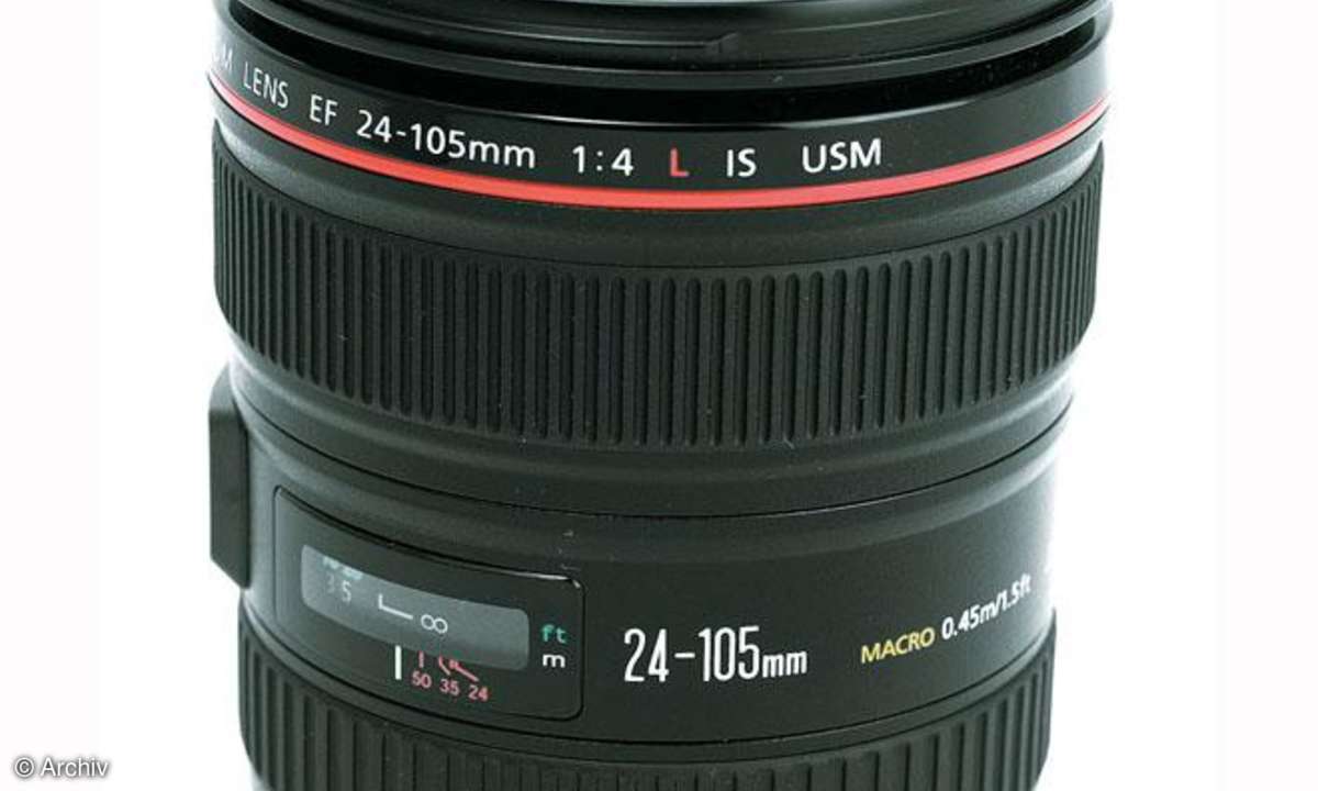 Canon EF 4/24-105 mm / IS USM Seitenansicht