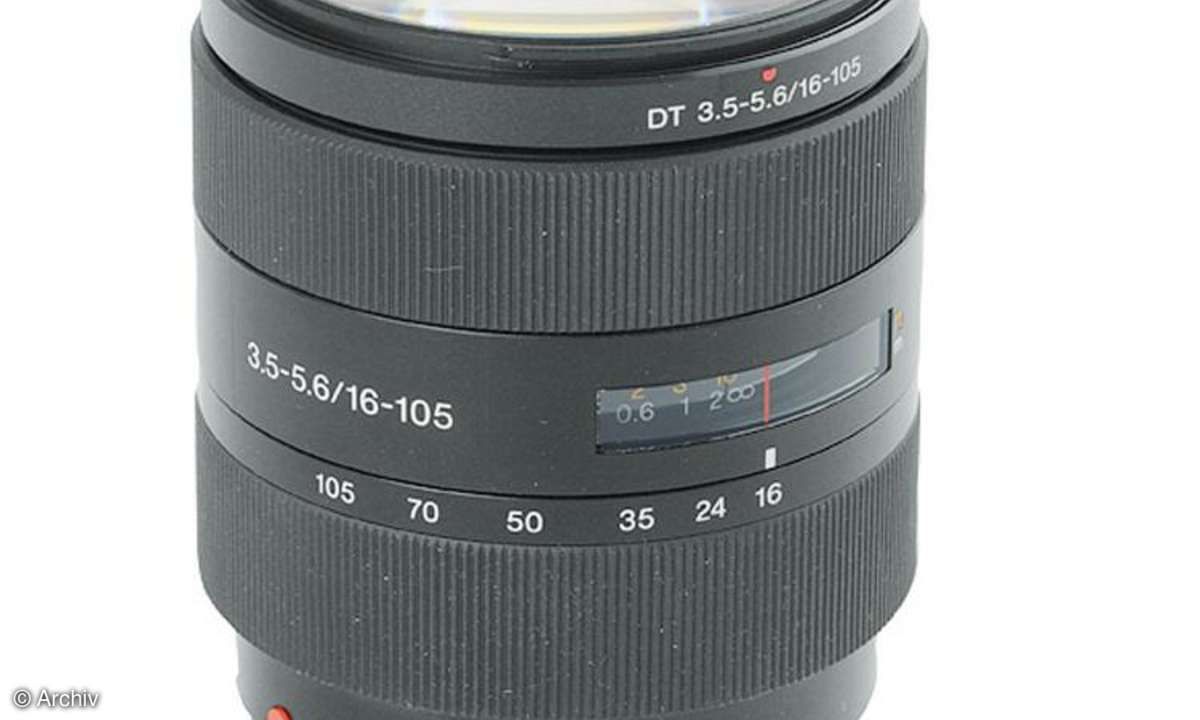 Sony SAL 3,5-5,6/16-105 mm DT an Sony Alpha 350