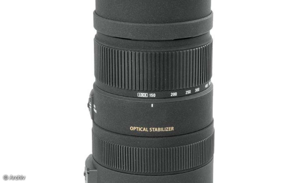 Sigma 5-6,3/150-500 mm DG APO an Nikon D300