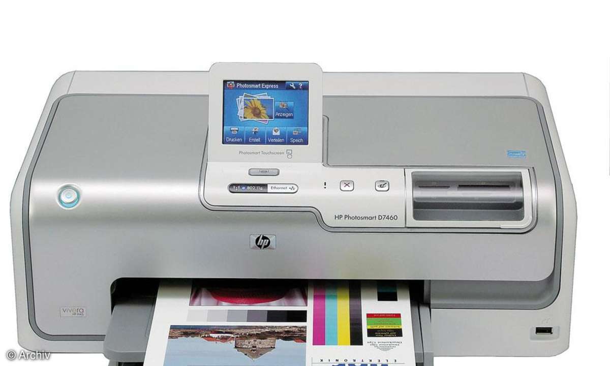 HP Photosmart D7460 Vorderseite