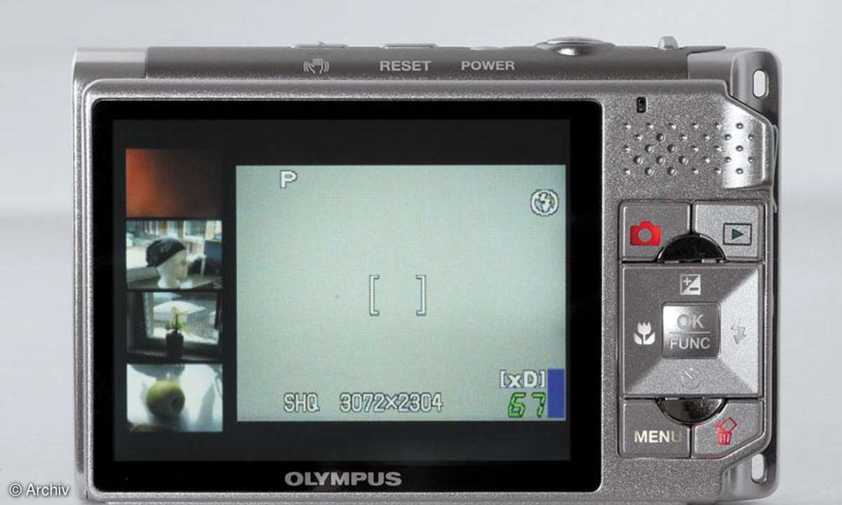 Olympus µ-Digital 730 Rückseite