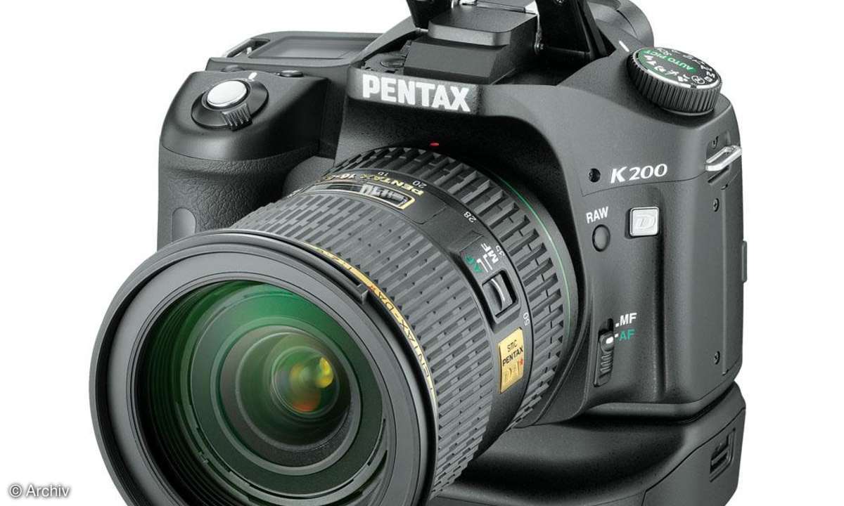 Pentax K200D Vorderseite