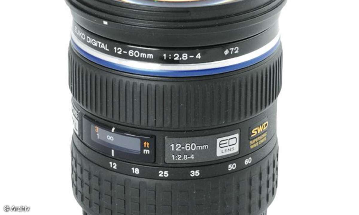 Olympus Zuiko Digital 2,8-4/ 12-60 mm ED SWD an Olympus E-3