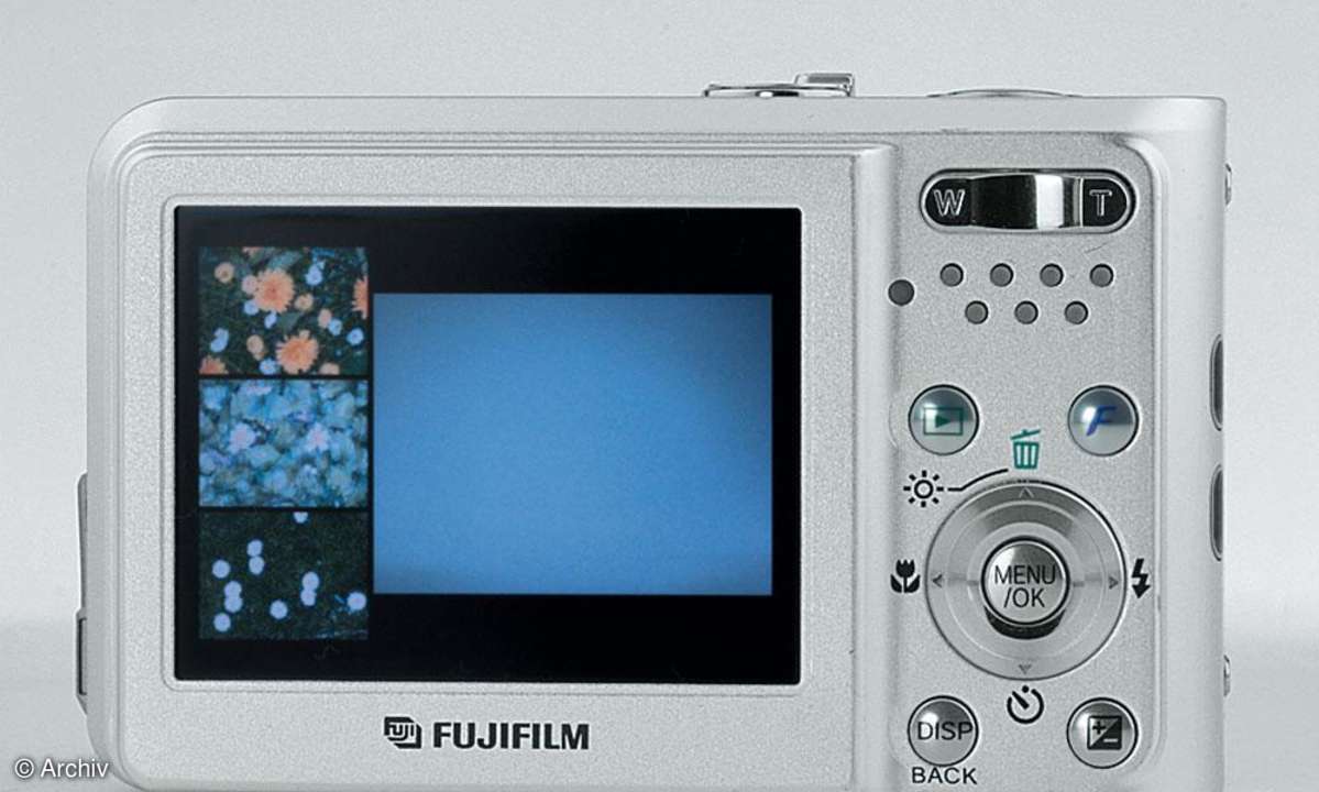 Fujifilm Finepix F30 Rückseite