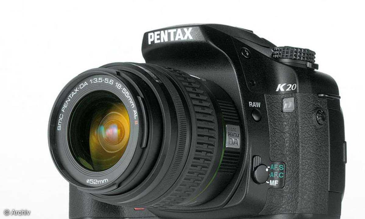 Pentax K20D Vorderseite