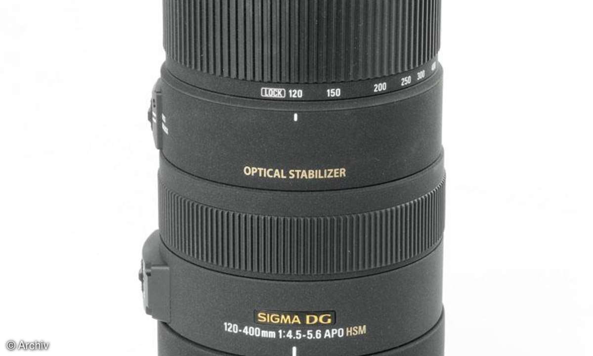 Sigma 4,5-5,6/120-400 mm APO DG OS HSM an Canon EOS 450D