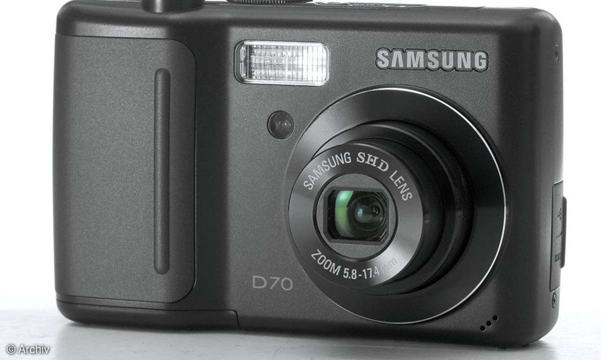 Samsung D70 Seitenansicht