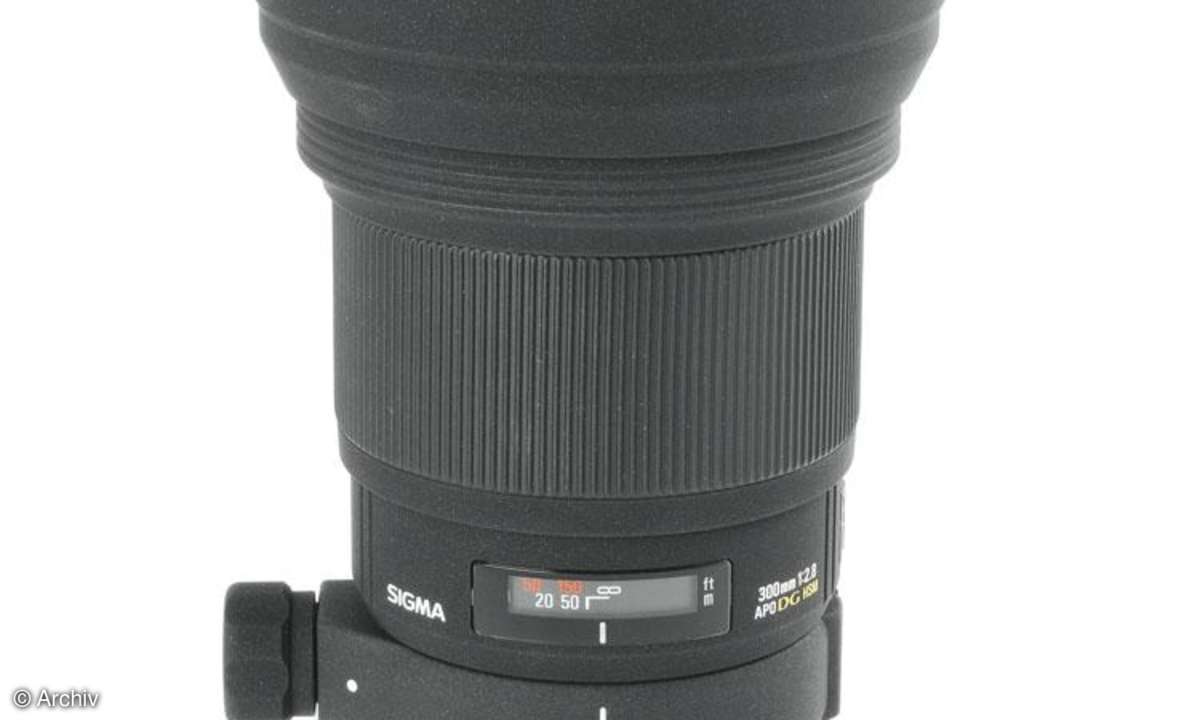 Sigma EX 2,8/300 mm DG APO HSM IF an Canon EOS 450D