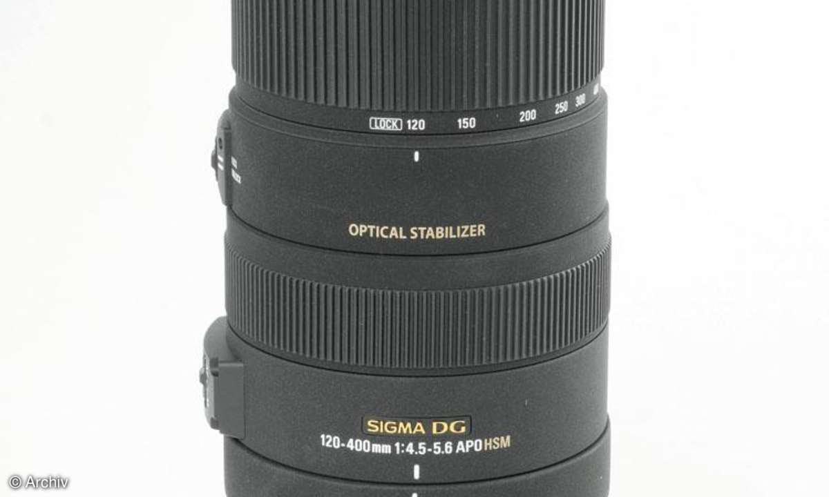 Sigma 4,5-5,6/120-400 mm DG APO HSM OS an Nikon D300