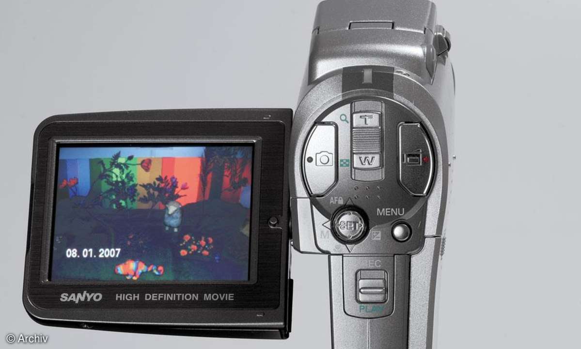 Sanyo VPC-HD 1A Bedienelemente