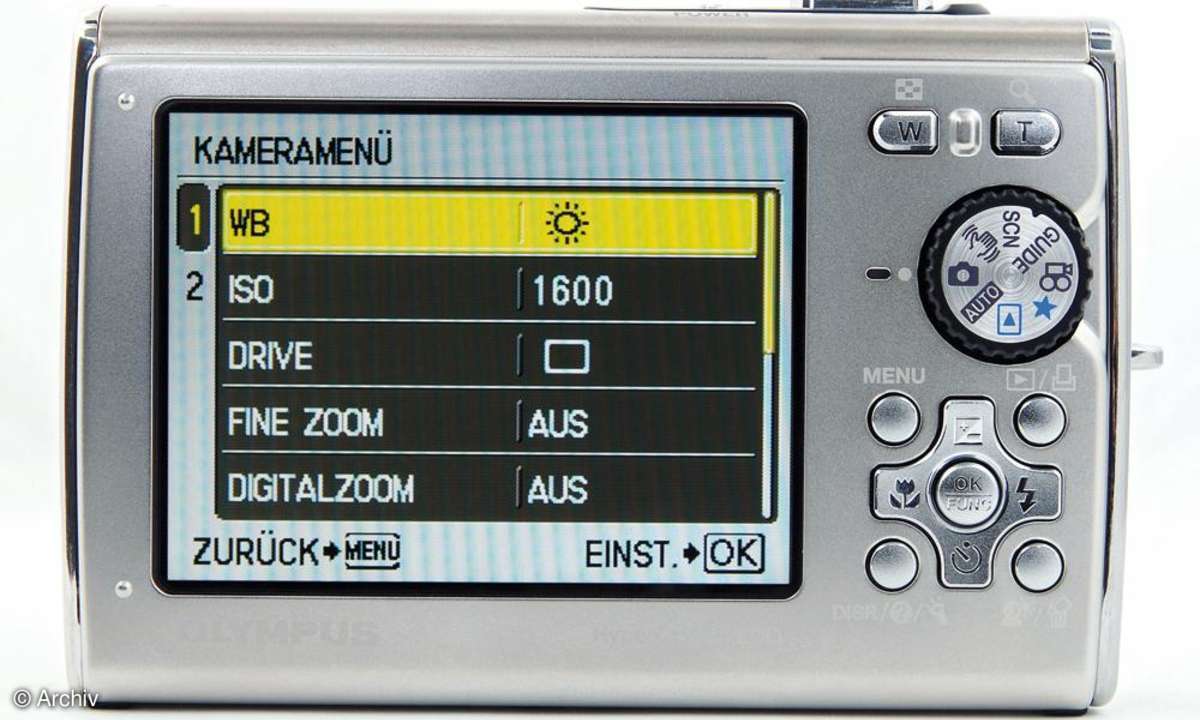 Olympus µ-1030 SW Rückseite