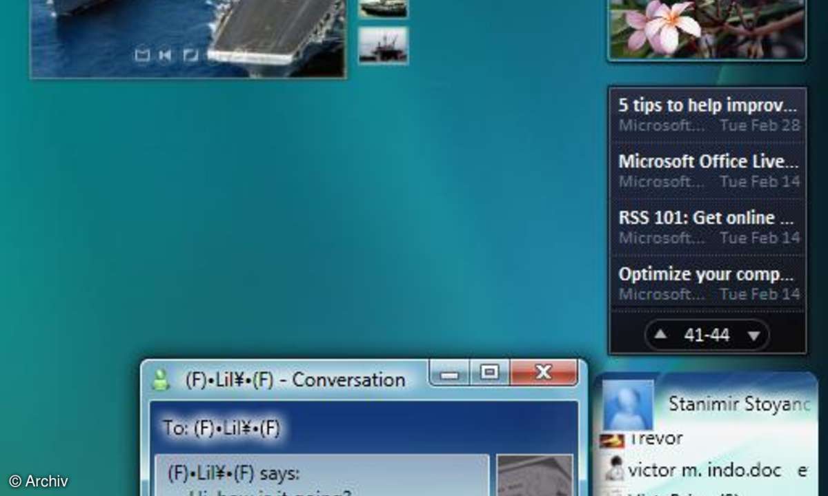 Vista Sidebar Styler: Gadgets