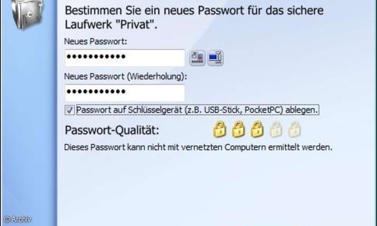 Safe One: Passwort-Generator