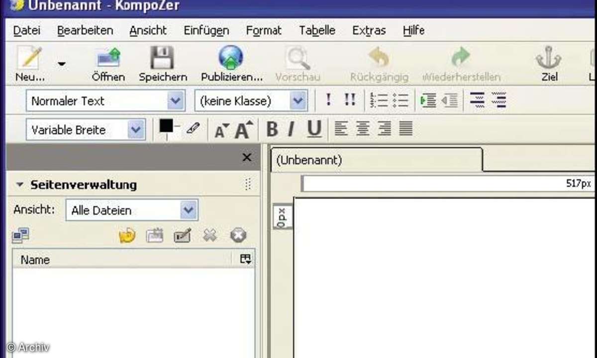KompoZer: Web-Editor